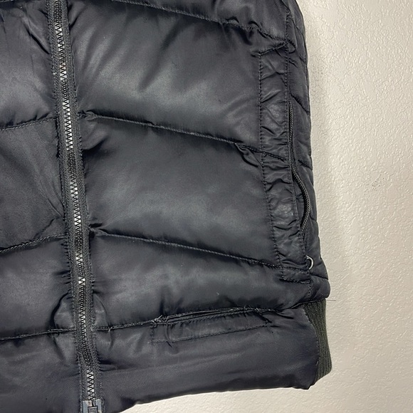 The North Face Goose Down Vest With Detachable Faux Fur Trim Black TNF 550 Med - Picture 4 of 9